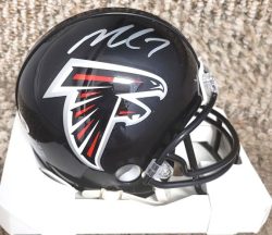 Autographed MICHAEL VICK Atlanta Falcons Mini Helmet JSA