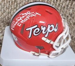Autographed RANDY WHITE "CHOF 84" Maryland Terrapins Mini Helmet JSA
