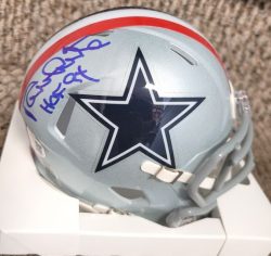 Autographed RANDY WHITE "HOF 84" Dallas Cowboys Mini Helmet JSA