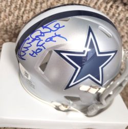 Autographed RANDY WHITE "HOF 84" Dallas Cowboys Mini Helmet JSA