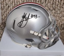 Autographed JACK SAWYER Ohio State Buckeyes Mini Helmet