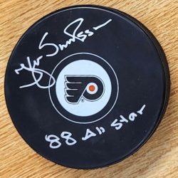 Autographed KJELL SAMUELSSON "88 All Star" Philadelphia Flyers Hockey Puck