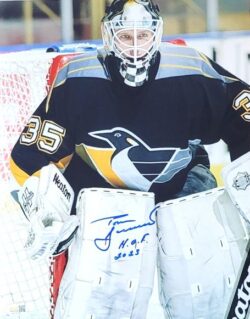 Autographed Tom Barrasso "HOF 2023" Pittsburgh Penguins 11x14 photo JSA