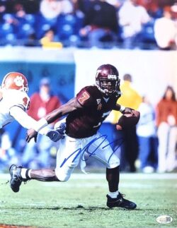 Autographed 11x14 MICHAEL VICK Virginia Tech Hokies Photo JSA
