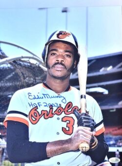 AUTOGRAPHED EDDIE MURRAY "HOF 2003" 11X14 Baltimore Orioles Photo JSA
