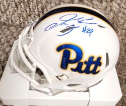 Autographed TYLER PALKO "H2P" University of Pitt Panthers Mini Helmet