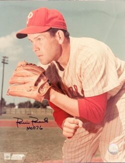 Autographed ROBIN ROBERTS "HOF 76" 11X14 Philadelphia Phillies photo