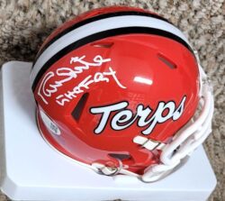 Autographed RANDY WHITE "CHOF 94" Maryland Terrapins Mini Helmet JSA