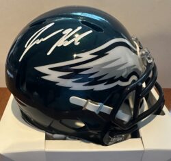 Autographed Jason Kelce Philadelphia Eagles Mini Helmet PSA Witness Hologram