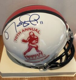 Signed Matt Leinart 2004 Heisman Trophy Dinner Mini Helmet with MLA COA - RARE