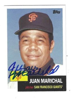Autographed JUAN MARICHAL San Francisco Giants 2016 Topps Archives Card