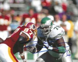Autographed BARRETT BROOKS 8X10 Philadelphia Eagles Photo