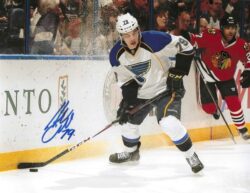 Autographed ADAM CRACKNELL 8X10 St. Louis Blues Photo