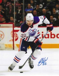 Autographed ADAM CRACKNELL 8X10 Edmonton Oilers Photo