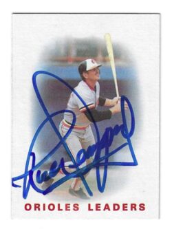 Autographed RICK DEMPSEY Baltimore Orioles 1986 Topps Card