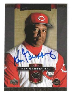 Autographed KEN GRIFFEY Cincinnati Reds 2003 Upper Deck Sweet Spot Classic Card