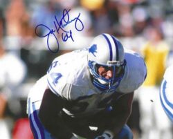 Autographed JEFF HARTINGS 8X10 Detroit Lions Photo