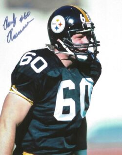 Autographed RANDY RASMUSSEN 8X10 Pittsburgh Steelers Photo