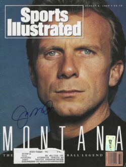 Autographed JOE MONTANA 49ers Chiefs Sports Illustrated 8/6/1990
