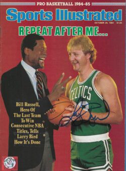 Autographed LARRY BIRD Boston Celtics Sports Illustrated 10/29/1984 COA