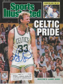 Autographed LARRY BIRD Boston Celtics Sports Illustrated 6/8/1987 COA