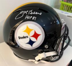 JOE GREENE Signed Pittsburgh Steelers Full-Size Replica Football Helmet JSA