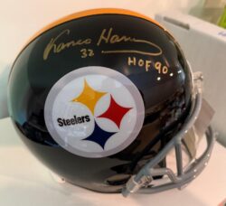 Franco Harris Signed Pittsburgh Steelers Full-Size Replica Football Helmet JSA