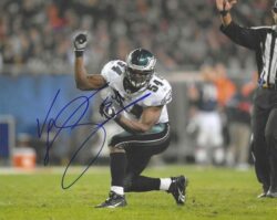 Autographed JEREMIAH TROTTER 8x10 Philadelphia Eagle Photo