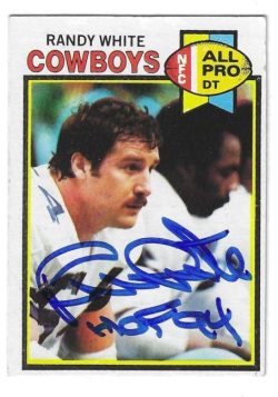 Autographed RANDY WHITE Dallas Cowboys 1979 Topps Card #290