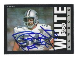 Autographed RANDY WHITE Dallas Cowboys 1985 Topps Card #52