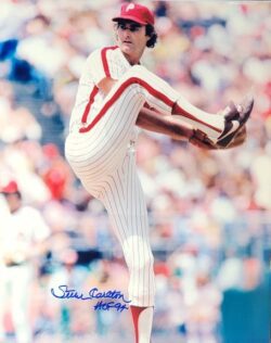 Autographed STEVE CARLTON "HOF 94" 16x20 Philadelphia Phillies photo