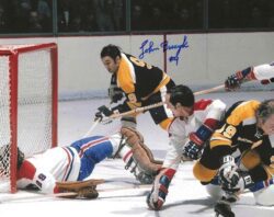 AUTOGRAPHED JOHN BUCYK 8x10 Boston Bruins Photo