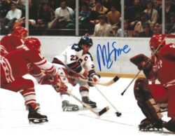 Autographed MIKE ERZIONE 8X10 USA Photo - Gold Medal Winner
