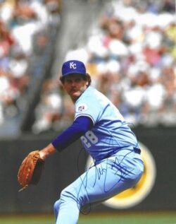 AUTOGRAPHED STEVE CRAWFORD 8X10 Kansas City Royals photo