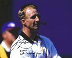 Autographed JIM HASLETT 8X10 New Orleans Saints photo
