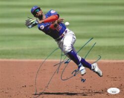 AUTOGRAPHED FRANCISCO LINDOR 8X10 New York Mets photo JSA