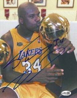 Autographed SHAQUILLE O'NEAL 8x10 Los Angeles Lakers Photo JSA