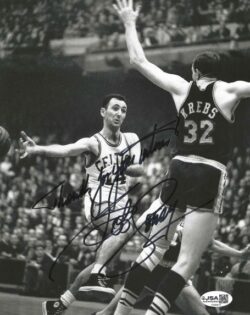 AUTOGRAPHED BOB COUSY 8X10 Boston Celtics photo JSA