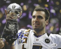 Autographed JOE FLACCO 8x10 Baltimore Ravens Photo with JSA COA