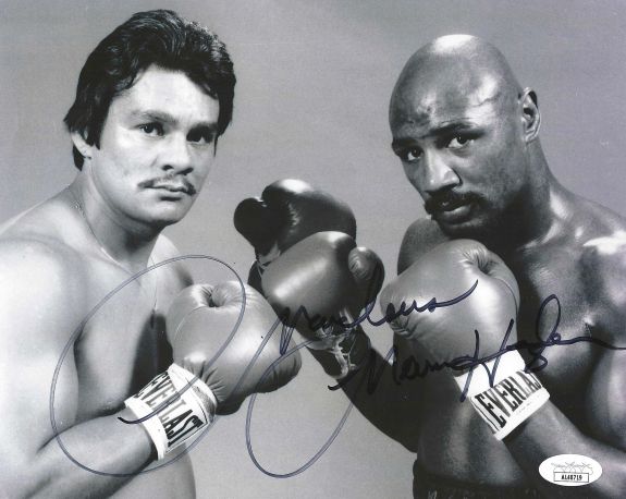Marvin Hagler Autographed Memorabilia | Signed Photo, Jersey