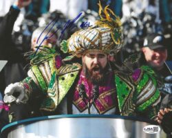 Autographed JASON KELCE Philadelphia Eagles 8x10 Photo JSA