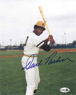 Autographed DAVE PARKER 8x10 Pittsburgh Pirates Photo JSA