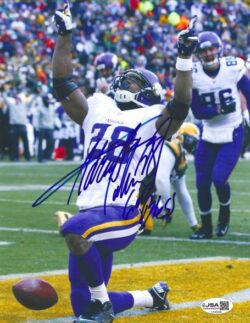 Autographed ADRIAN PETERSON 8X10  Minnesota Vikings Photo JSA