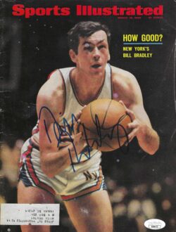 Autographed BILL BRADLEY New York Knicks Sports Illustrated 3/18/1968 JSA