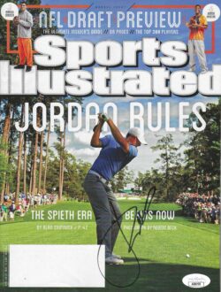 Autographed JORDAN SPIETH PGA Sports Illustrated 8/20-27/2015 JSA