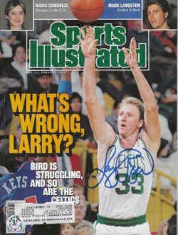 Autographed LARRY BIRD Boston Celtics Sports Illustrated 12/11/1989 COA