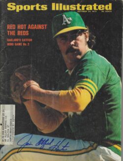 Autographed JIM "CATFISH" HUNTER Oakland A's Sports Illustrated 10/23/1972 JSA