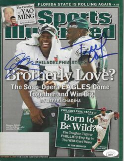 Autographed DONOVAN McNABB TERRELL OWENS Eagles Sports Illustrated 9/26/2005 JSA