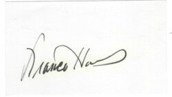 Autographed FRANCO HARRIS PITTSBURGH STEELERS 3x5 INDEX CARD
