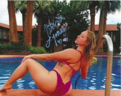 Autographed NIKKITA LYONS WWE NXT AEW Wrestling 8x10 Photo